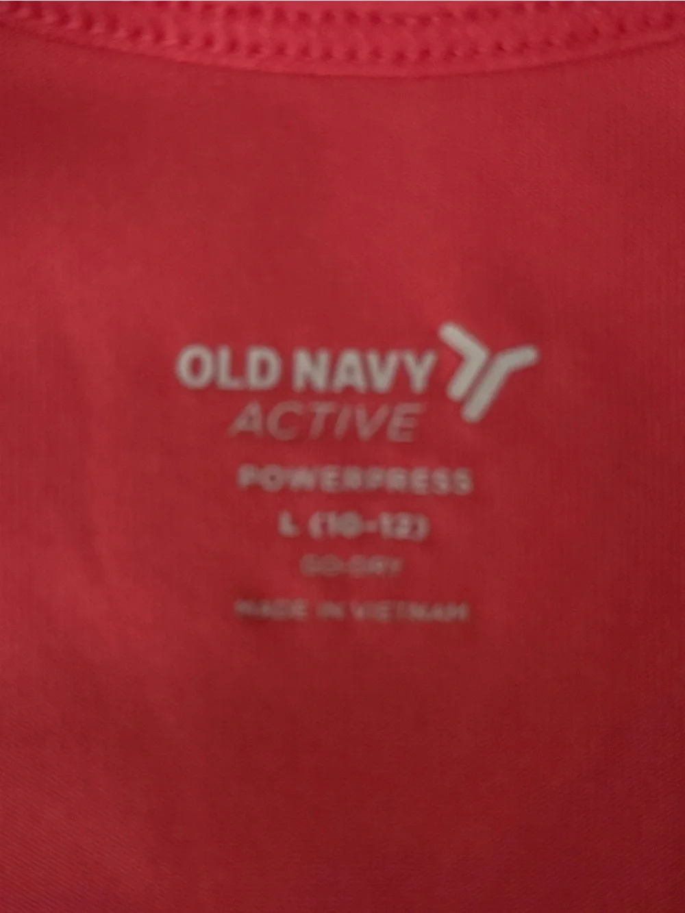 Old Navy Active Bright Red Seamless Sports Bra